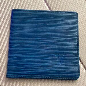 LV Epi Royal Blue Men’s Wallet